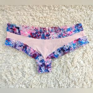 NWT PINK Lace Trim Extra Low Rise Cheeksters